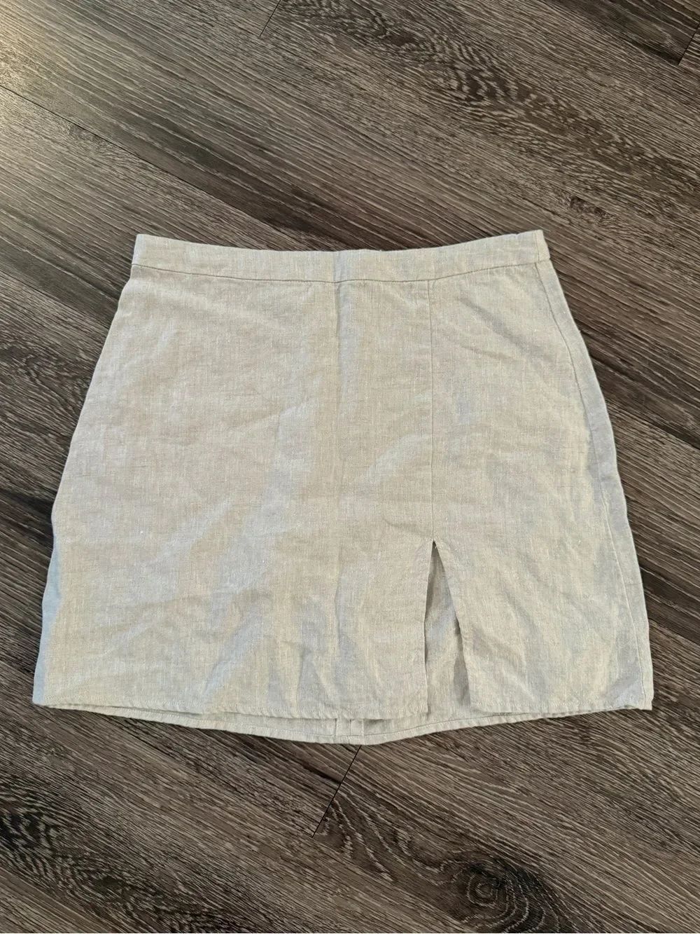 Reformation Baker Linen Mini Skirt